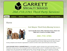 Tablet Screenshot of garrettspecialty.com